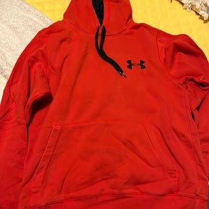 Under armor sweatshirt, red, medium